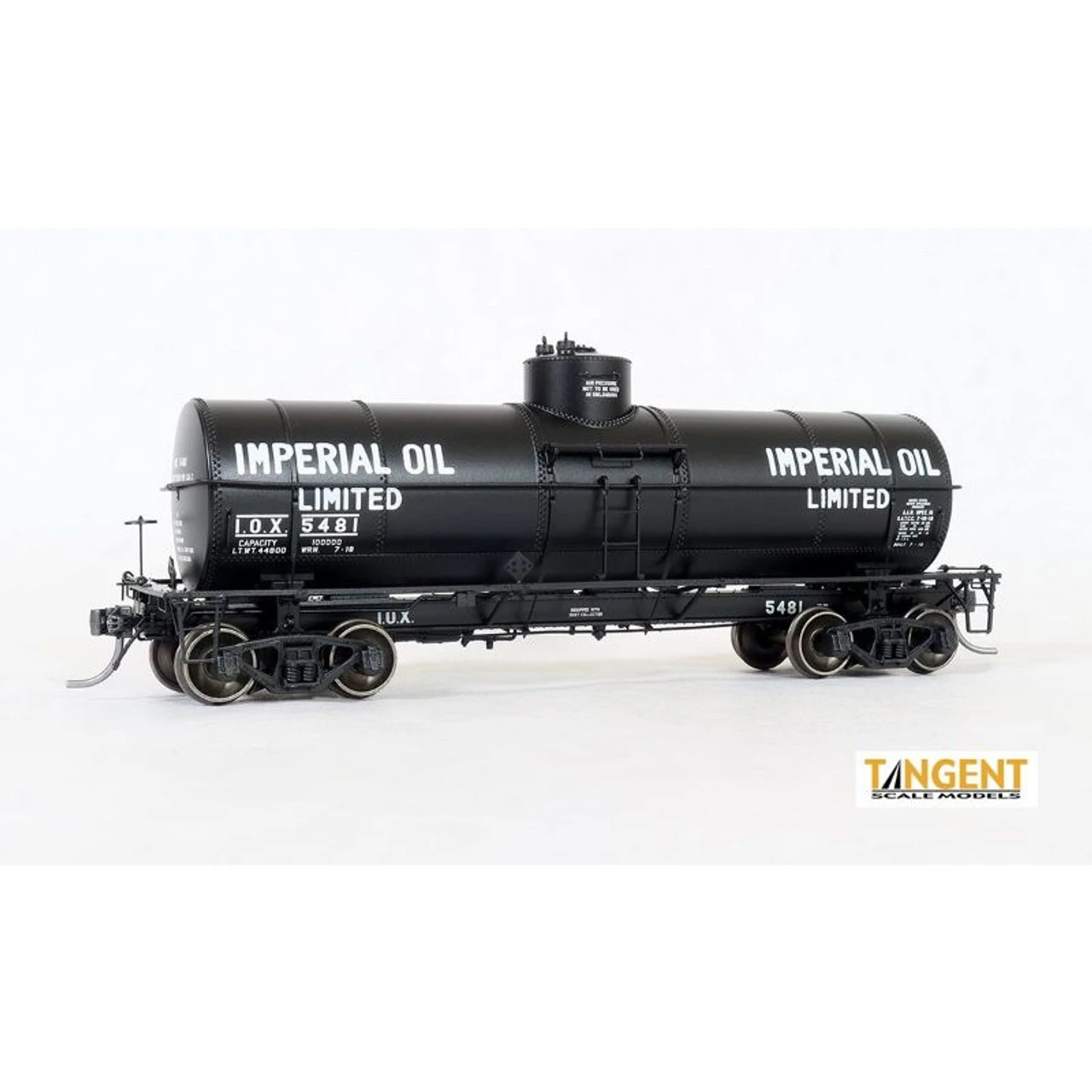 Tangent Scale Models 19070-01 - GATC 1917-design 10000 Gallon Tank Car Imperial Oil Limited (IOX) 5469 - HO Scale 3 Tangent Scale Models 19070-01 - GATC 1917-design 10000 Gallon Tank Car Imperial Oil Limited (IOX) 5469 - HO Scale