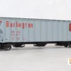 Tangent Scale Models 28011-02 - CB&Q "Delivery Gray 1-1965" GATC 4500 Covered Hopper Chicago, Burlington & Quincy (CB&Q) 85999 - HO Scale -Model Train Hub tan28011 64614.1678388145