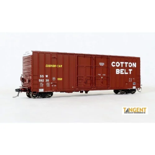 Tangent Scale Models 29011-05 - SSW “B-70-42 Repaint 1984+” Gunderson 6089 50′ High Cube Boxcar Cotton Belt (SSW) 59235 - HO Scale