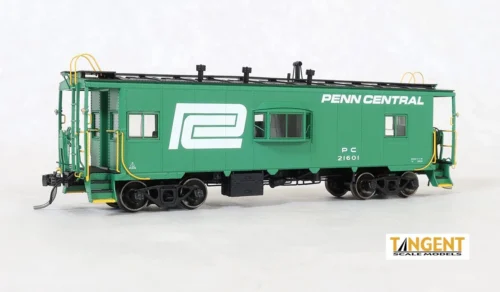 Tangent Scale Models 60124-02 - DSI/SLCC Bay Window Caboose Penn Central (PC) 21601 - HO Scale