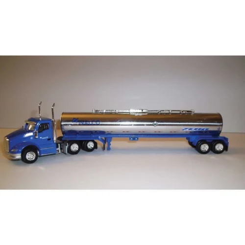 Trucks N Stuff TNS049 - Kenworth T680 Day-Cab Tractor With Chemical Tank Trailer - Assembled - HO Scale