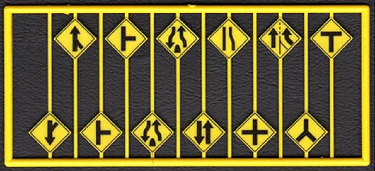 Tichy Train Group 8255 - Road Path Warning Signs #2 - HO Scale 3 Tichy Train Group 8255 - Road Path Warning Signs #2 - HO Scale