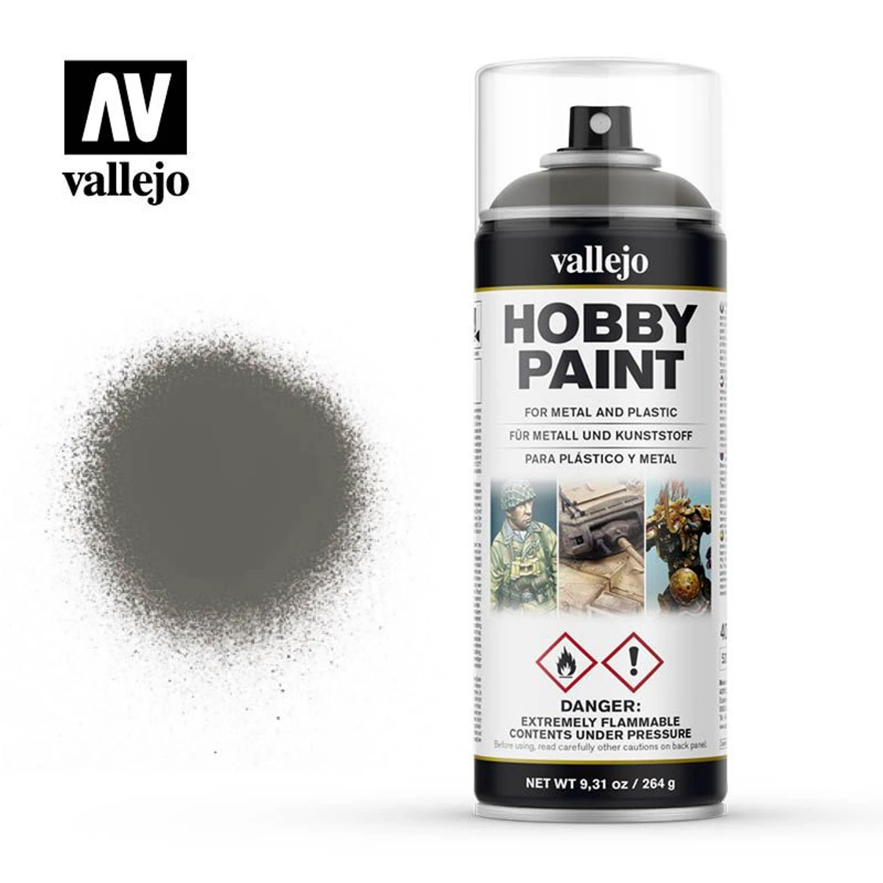 Vallejo 28006 - Hobby Spray Paint - Infantry German Field Grey 400mL - 3 Vallejo 28006 - Hobby Spray Paint - Infantry German Field Grey 400mL -