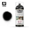 Vallejo 28012 - AFV Basic Black Primer Spray 400ml - -Model Train Hub val28012 93521.1645224223