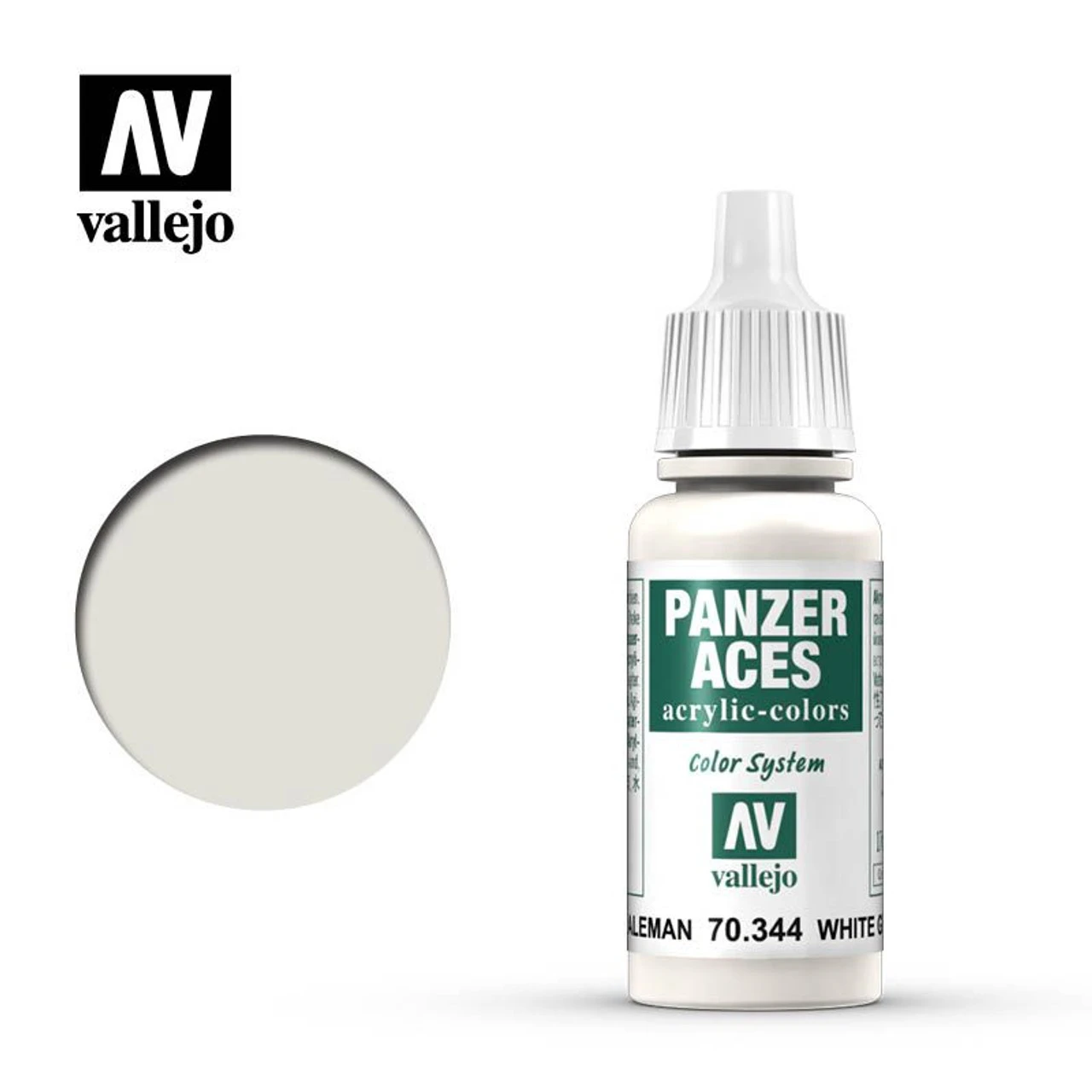 Vallejo 70344 - Panzer Aces German White Tank Crew 17mL - 3 Vallejo 70344 - Panzer Aces German White Tank Crew 17mL -