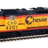 Walthers Mainline 910-10482 - EMD GP9 Chessie (C&O) 6201 - HO Scale -Model Train Hub wal910 10482 59374.1678582515