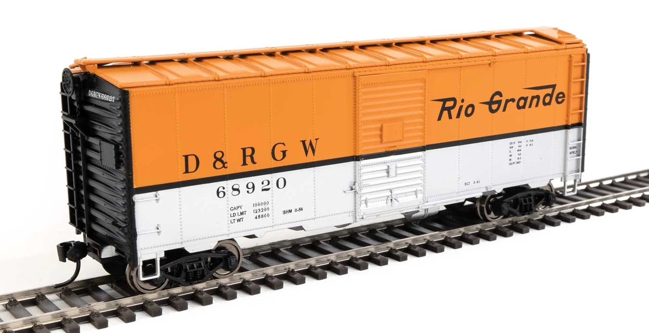 Walthers Mainline 910-2733 - 40' AAR Modified 1937 Boxcar Denver & Rio Grande Western (D&RGW) 68920 - HO Scale 3 Walthers Mainline 910-2733 - 40' AAR Modified 1937 Boxcar Denver & Rio Grande Western (D&RGW) 68920 - HO Scale