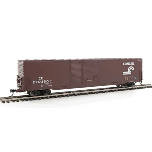 Walthers Mainline 910-3202 - 60' Pullman-Standard Auto Parts Boxcar (10' And 6' Doors) - Ready To Run Conrail (CR) 220250 - HO Scale