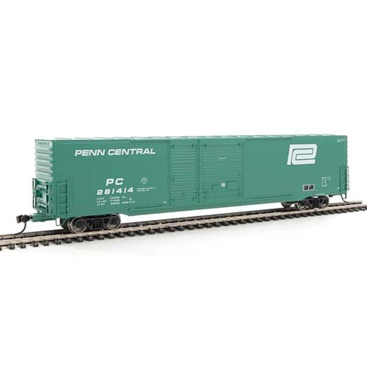 Walthers Mainline 910-3213 - 60' Pullman-Standard Auto Parts Boxcar (10' And 6' Doors) - Ready To Run Penn Central (PC) 281414 - HO Scale 3 Walthers Mainline 910-3213 - 60' Pullman-Standard Auto Parts Boxcar (10' And 6' Doors) - Ready To Run Penn Central (PC) 281414 - HO Scale