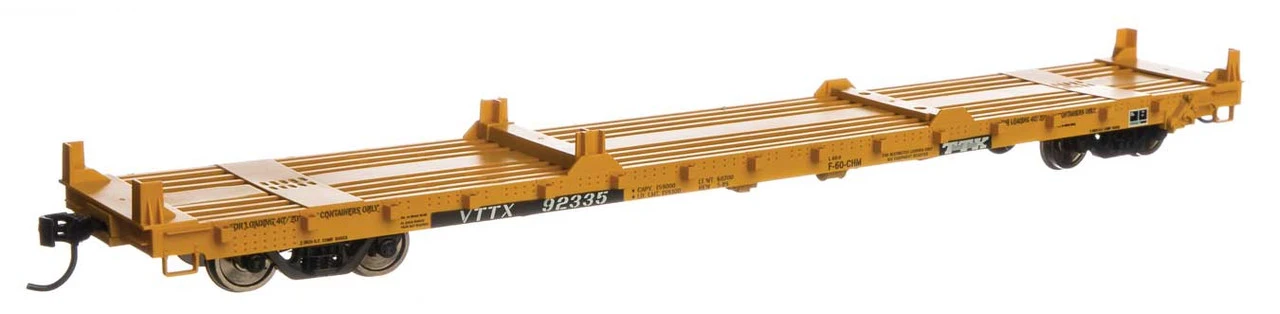 Walthers Mainline 910-5422 - 60' Pullman-Standard Flatcar VTTX 92335 - HO Scale 3 Walthers Mainline 910-5422 - 60' Pullman-Standard Flatcar VTTX 92335 - HO Scale