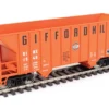 Walthers Mainline 910-56601 - 34' 100-Ton 2-Bay Hopper Gifford Hill (GIHX) 1548 - HO Scale -Model Train Hub wal910 56601 47577.1677457745