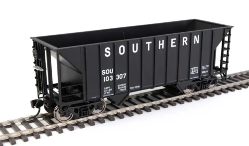 Walthers Mainline 910-56617 - 34' 100-Ton 2-Bay Hopper Southern (SOU) 103307 - HO Scale