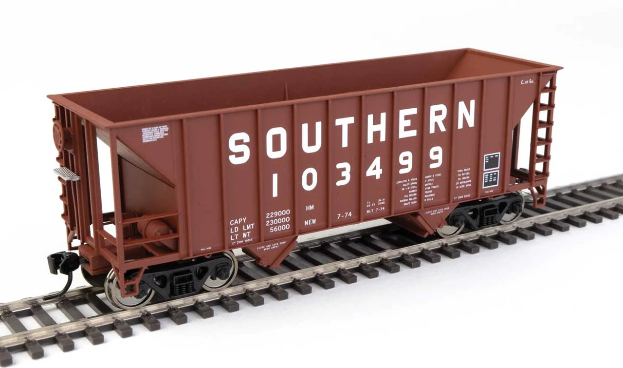 Walthers Mainline 910-56623 - 34' 100-Ton 2-Bay Hopper Southern (SOU) 103499 - HO Scale 3 Walthers Mainline 910-56623 - 34' 100-Ton 2-Bay Hopper Southern (SOU) 103499 - HO Scale