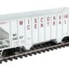 Walthers Mainline 910-56632 - 34' 100-Ton 2-Bay Hopper Wisconsin Central (WC) 34007 - HO Scale -Model Train Hub wal910 56632 71154.1677457812