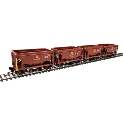 Walthers Mainline 910-58067 - 24' Taconite Ore Car 4-Pack Duluth Missabe & Iron Range (DM&IR) 51503, 51604, 51661, 51881 - HO Scale