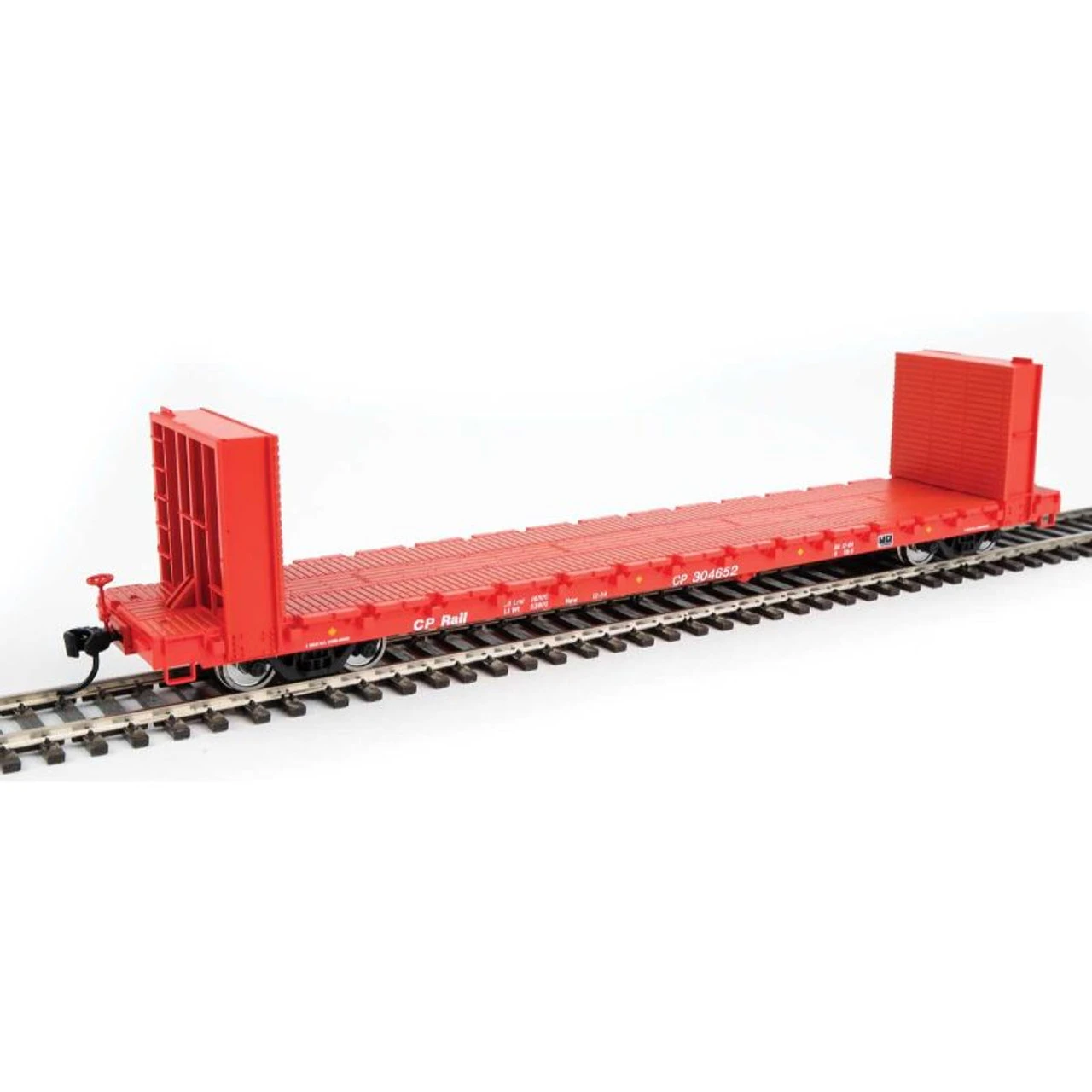 Walthers Mainline 910-5872 - 60' P-S Bulkhead Flatcar Canadian Pacific (CP) 304665 - HO Scale 3 Walthers Mainline 910-5872 - 60' P-S Bulkhead Flatcar Canadian Pacific (CP) 304665 - HO Scale
