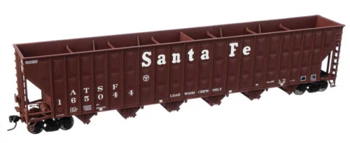 Walthers Mainline 910-6753 - Greenville 7,000 CuFt Woodchip Hopper Atchison, Topeka And Santa Fe (ATSF) 165044 - HO Scale