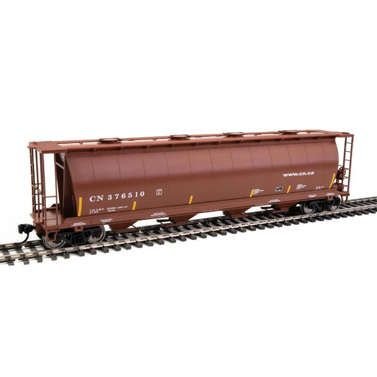 Walthers Mainline 910-7839 - 59' Cylindrical Hopper Canadian National (CN) 376593 - HO Scale 3 Walthers Mainline 910-7839 - 59' Cylindrical Hopper Canadian National (CN) 376593 - HO Scale