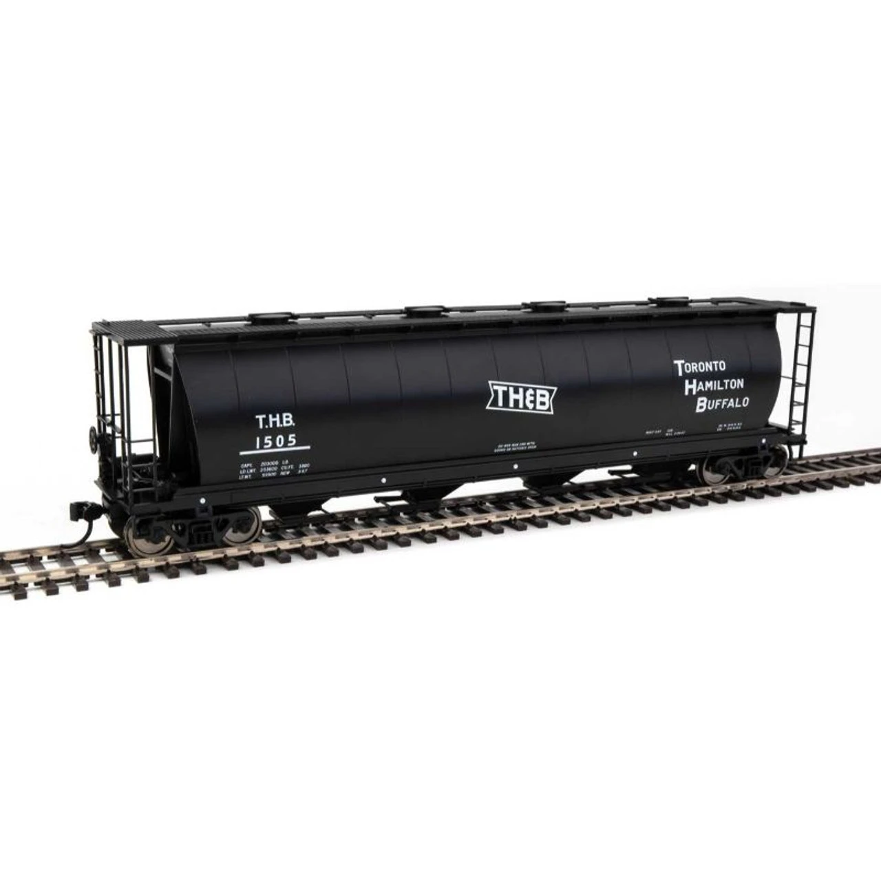 Walthers Mainline 910-7866 - 59' Cylindrical Hopper Toronto Hamilton & Buffalo (TH&B) 1520 - HO Scale 3 Walthers Mainline 910-7866 - 59' Cylindrical Hopper Toronto Hamilton & Buffalo (TH&B) 1520 - HO Scale