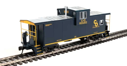 Walthers Mainline 910-8710 - International Extended Wide-Vision Caboose Chesapeake & Ohio (C&O) 903202 - HO Scale