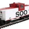 Walthers Mainline 910-8720 - International Extended Wide-Vision Caboose Soo Line (SOO) 66 - HO Scale