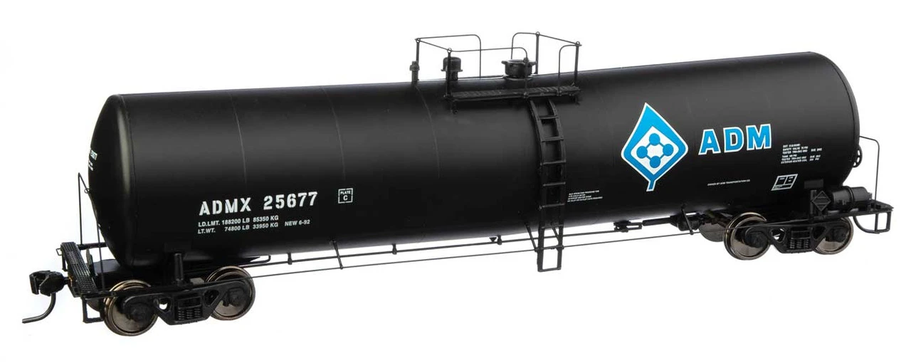Walthers Proto 920-100246 - 23,000 Gallon Funnel-Flow Tank Car Archer-Daniels-Midland (ADMX) 25677 - HO Scale 3 Walthers Proto 920-100246 - 23,000 Gallon Funnel-Flow Tank Car Archer-Daniels-Midland (ADMX) 25677 - HO Scale