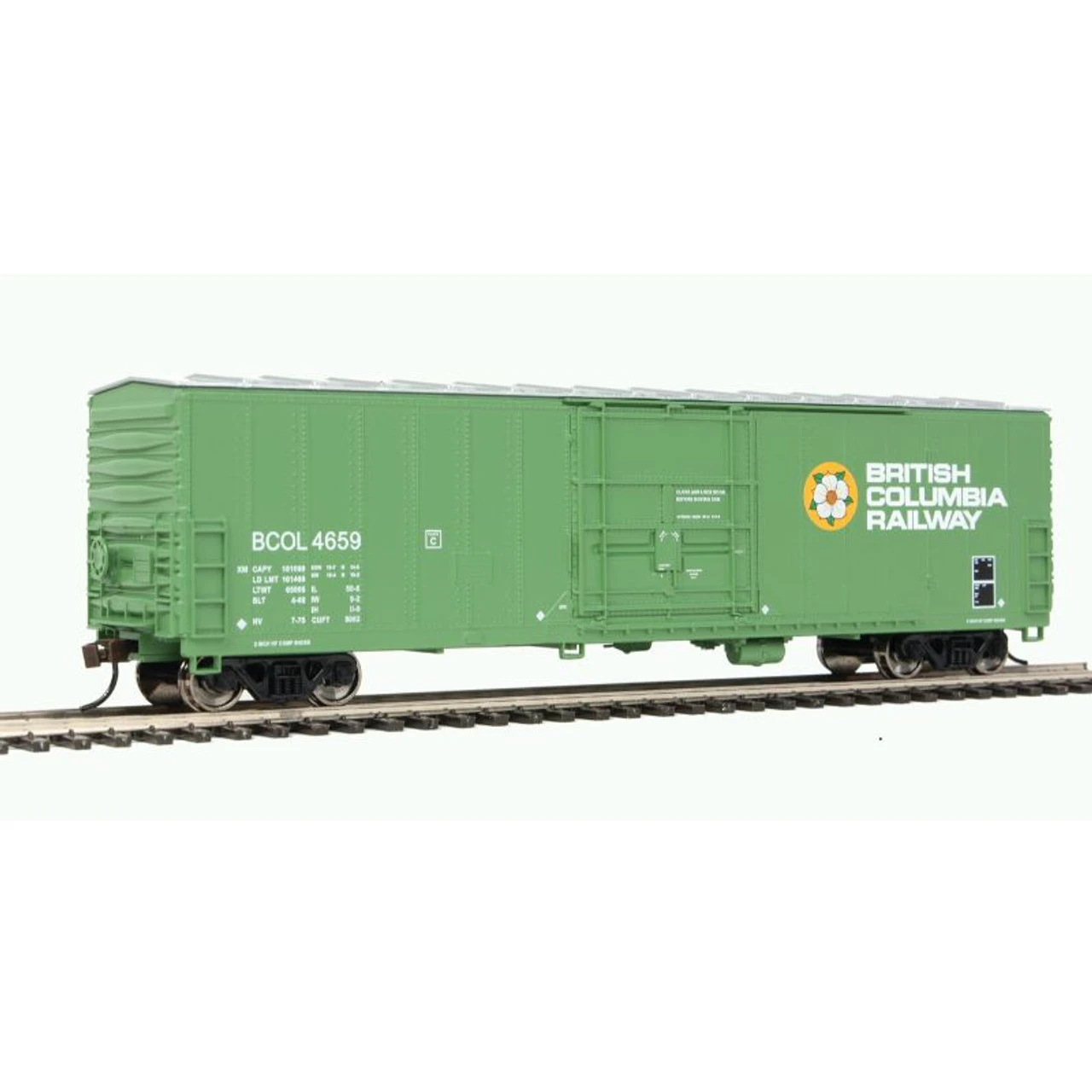 Walthers Trainline 931-1800 - Insulated Boxcar BC Rail (BCOL) 4659 - HO Scale 3 Walthers Trainline 931-1800 - Insulated Boxcar BC Rail (BCOL) 4659 - HO Scale