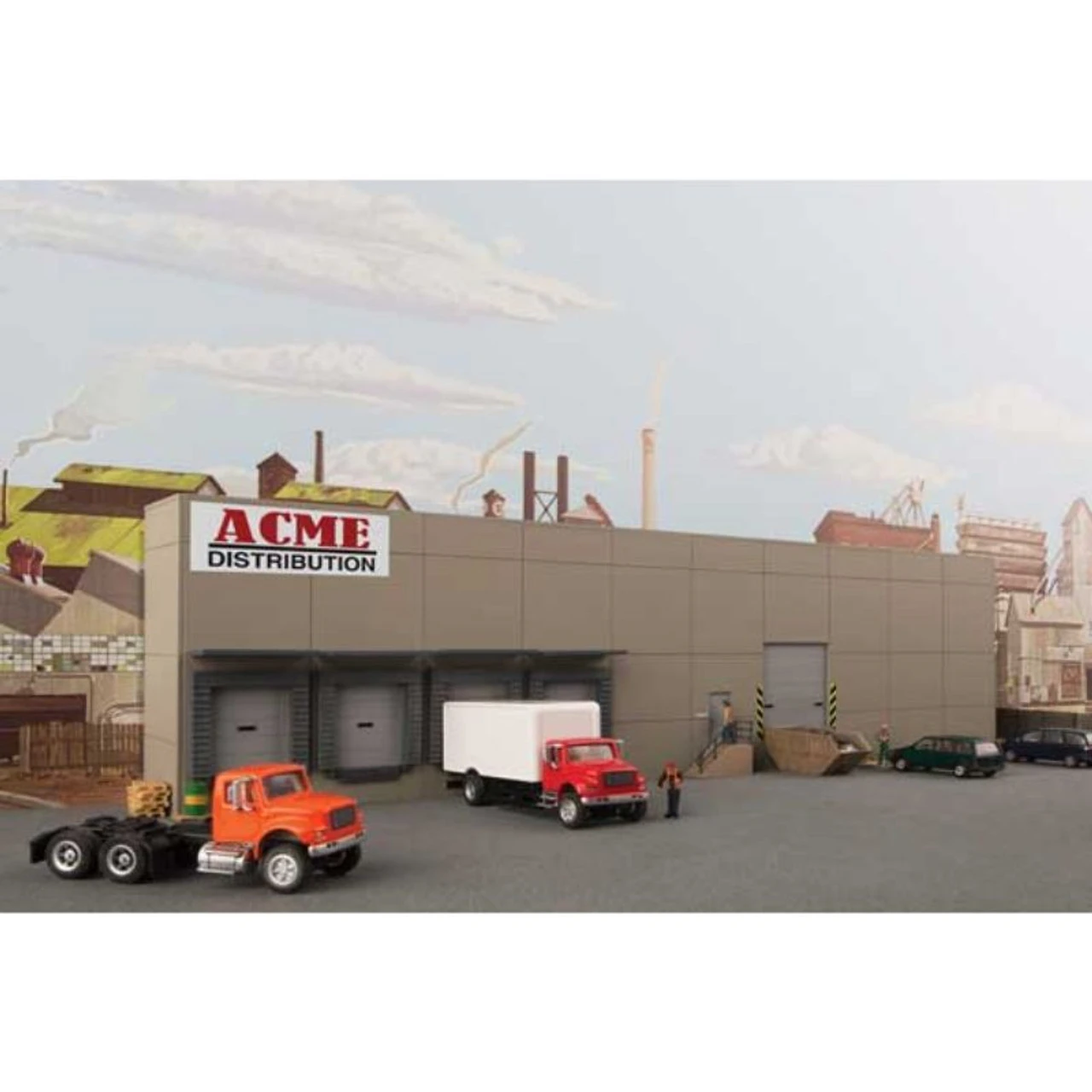 Walthers Cornerstone 933-4071 - Modern Concrete Warehouse Background Building - HO Scale Kit 3 Walthers Cornerstone 933-4071 - Modern Concrete Warehouse Background Building - HO Scale Kit