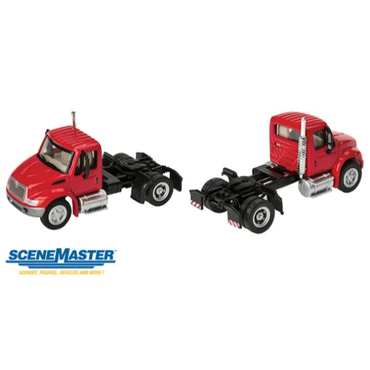 Walthers SceneMaster 949-11131 - Intl 4300 1-Axle Tractor Red - HO Scale 3 Walthers SceneMaster 949-11131 - Intl 4300 1-Axle Tractor Red - HO Scale
