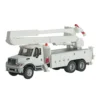 Walthers SceneMaster 949-11754 - 7600 Utility Truck W/ Bucket Lift - White - HO Scale -Model Train Hub wal949 11754 59176.1645224575