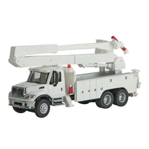 Walthers SceneMaster 949-11754 - 7600 Utility Truck W/ Bucket Lift - White - HO Scale