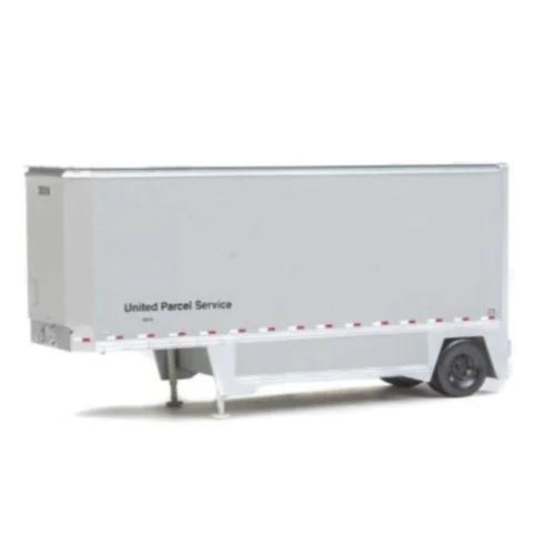 Walthers SceneMaster 949-2550 - 26' Drop-Floor Trailer UPS 2-Pack - HO Scale