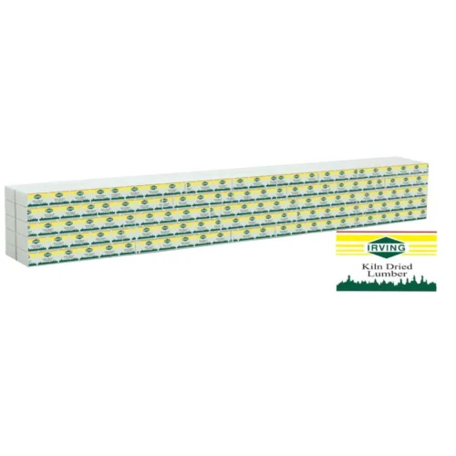 Walthers SceneMaster 949-3163 - Wrapped Lumber Load For 72' Centerbeam Irving Lumber - HO Scale