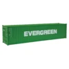 Walthers SceneMaster 949-8258 - 40' Hi Cube Corrugated Side Container Evergreen - HO Scale -Model Train Hub wal949 8258a 89228.1645224628