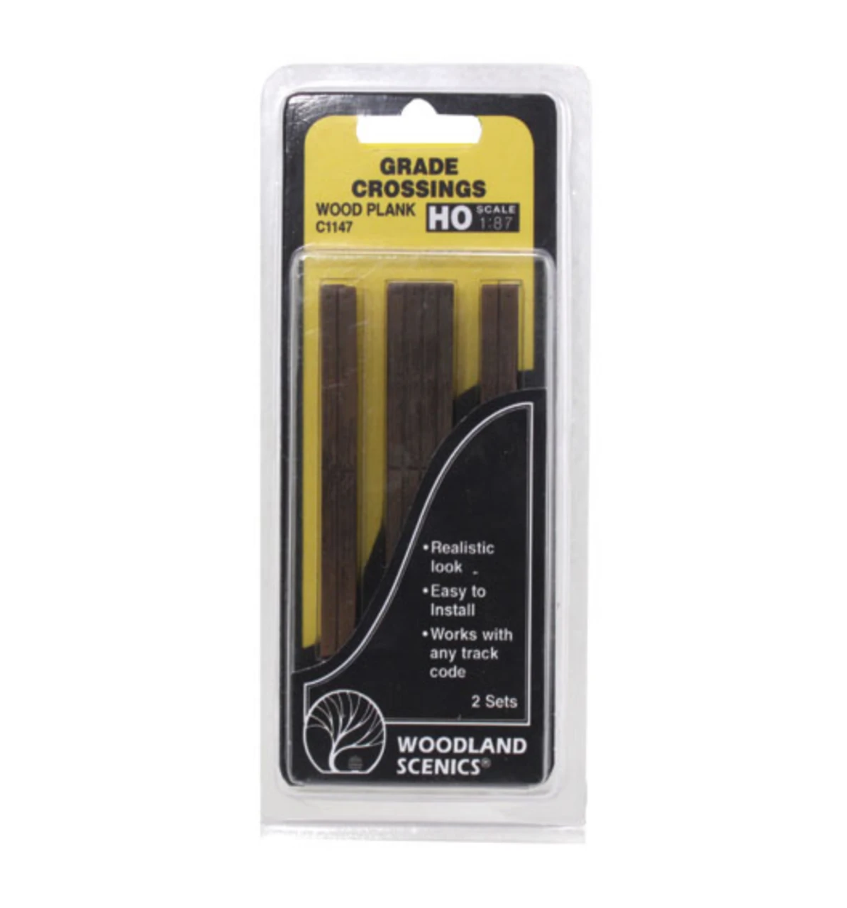 Woodland Scenics #1147 - Wood Grade Crossing - HO Scale 3 Woodland Scenics #1147 - Wood Grade Crossing - HO Scale