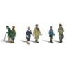 Woodland Scenics #1900 - Couples In Coats - HO Scale -Model Train Hub woo1900 93222.1645224757