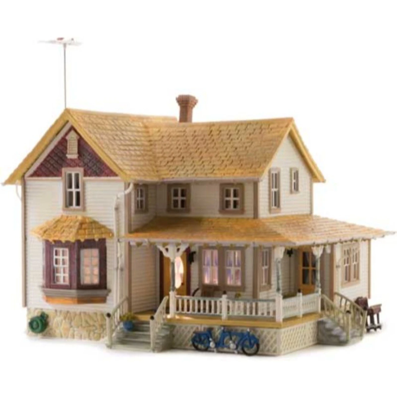 Woodland Scenics 5046 - Corner Porch House - HO Scale 3 Woodland Scenics 5046 - Corner Porch House - HO Scale
