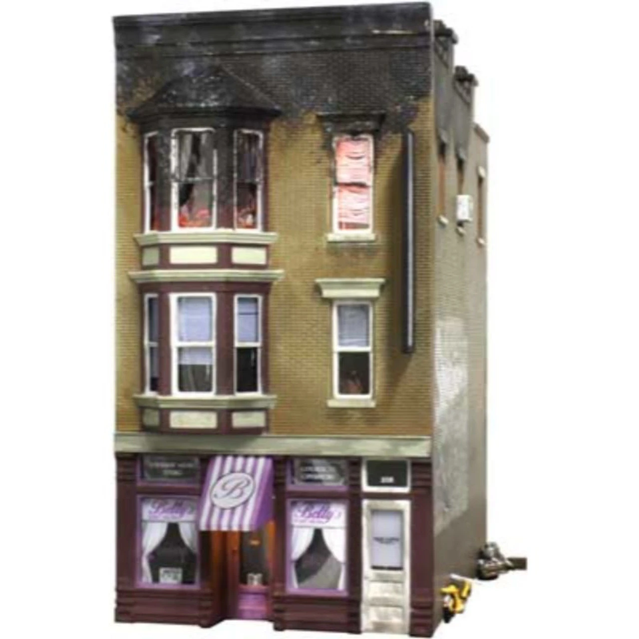 Woodland Scenics 5051 - Betty's Burning Building - HO Scale 3 Woodland Scenics 5051 - Betty's Burning Building - HO Scale